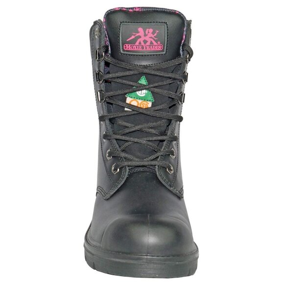 Moxie Trades Anne Black MT50165 Women's 8" Waterproof Steel Toe Boot 7 M (NEW) - Picture 5 of 7